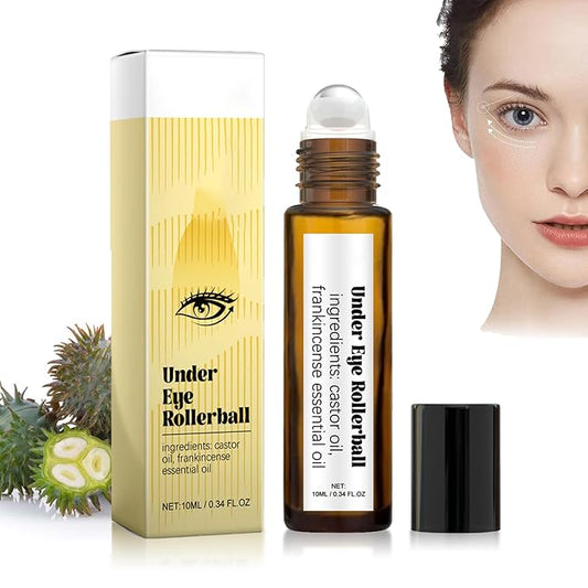 Time Eraser Rollerball Castor Oil and Frankincense, Time Eraser Rollerball, Castor Oil and Frankincense Eye Roller for Reducing Dark Circles and Bags Under Eyes-VivaGrace Women