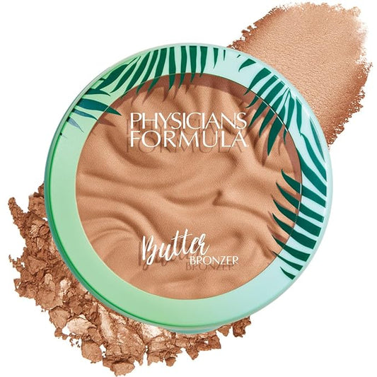 Physicians Formula Murumuru Butter Bronzer, Moisturizing, Nourishing Murumuru Butter for Silky Glow, Dermatologist Tested, Hypoallergenic, Vegan & Cruelty-Free - Sunkissed Bronzer-VivaGrace Women