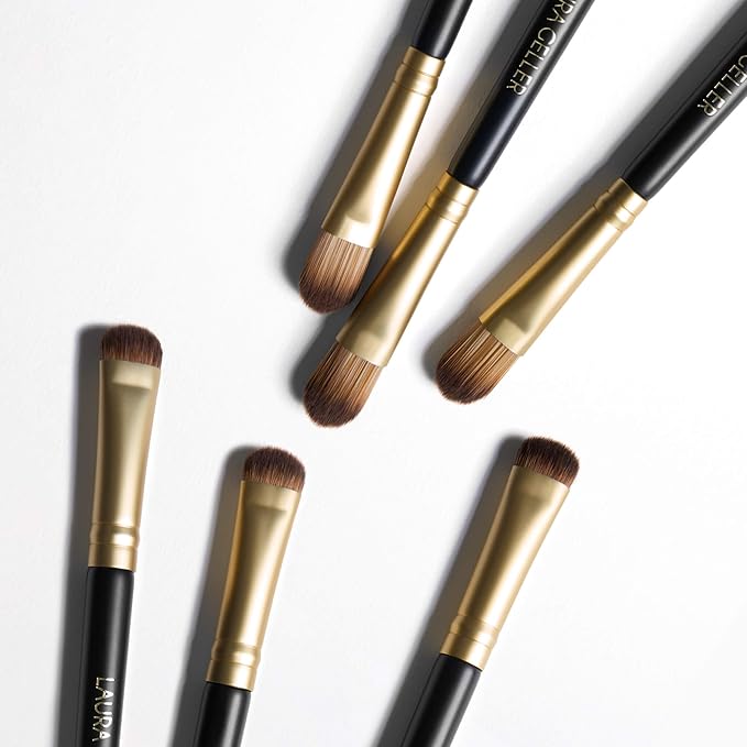 LAURA GELLER NEW YORK Dual-Ended Eyeshadow Brush - Domed Shader & Blending Brush for Baked and Pressed Eyeshadow Application - All Over Eye Makeup Brush-VivaGrace Women