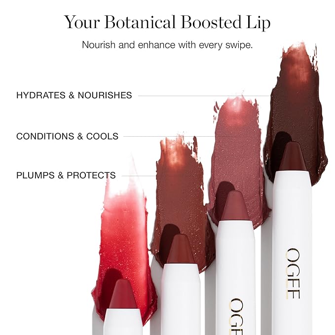 Ogee Tinted Sculpted Lip Oil, Camellia-VivaGrace Women