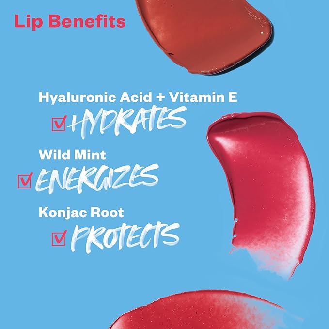 Kosas Lipfuel Hyaluronic Active Sport Lip Balm - Hydrates, Energizes and Protects - Natural Lip Treatment and Care (Pulse)-VivaGrace Women