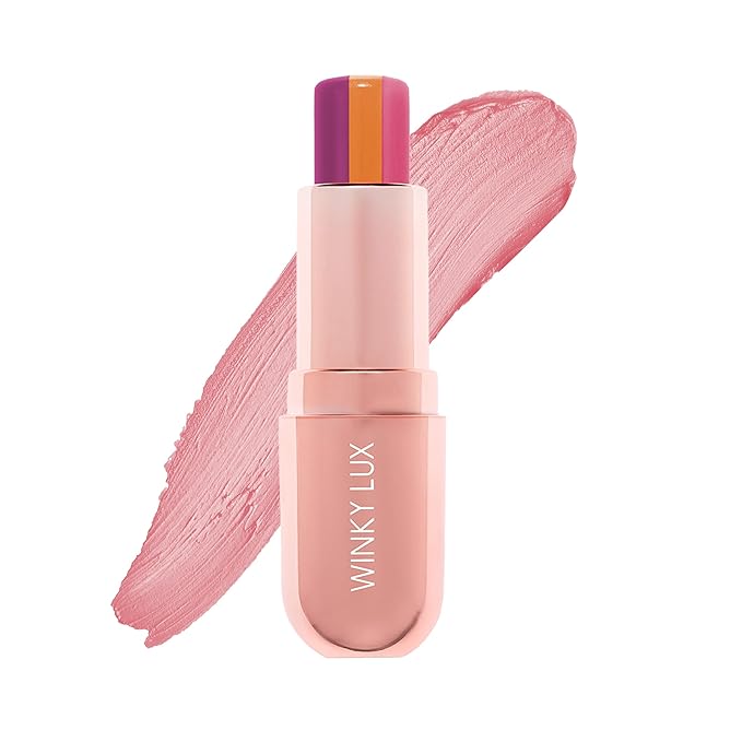 Winky Lux Sorbet Tri-Color Tinted Lip Balm – Hydrating Lip Balm, Sheer Pink Tint, Nourishing Lip Care with Jojoba Oil & Vitamin E, Moisturizes & Softens Dry Lips, Buttery Soft with Pink Coconut Scent-VivaGrace Women