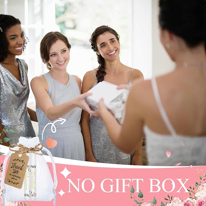 Demissle 50 Pcs Bridal Shower Lip Balm Gift Set with 100 Pcs Organza Bags Thank You Tags 20 Meters Rope wedding Party Favor for Guest Favors Gift Party Decoration Souvenirs(Floral)-VivaGrace Women