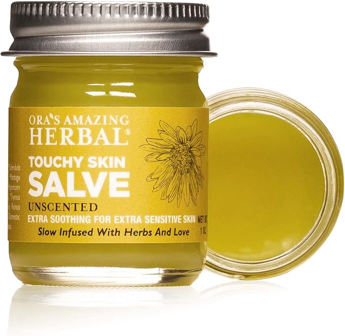 Ora's Amazing Herbal, Eczema Relief, Touchy Skin Salve, Ultra Healing Body Butter, Eczema Cream, Eczema Balm, Herbal Salve, Travel Size, 1oz each-VivaGrace Women