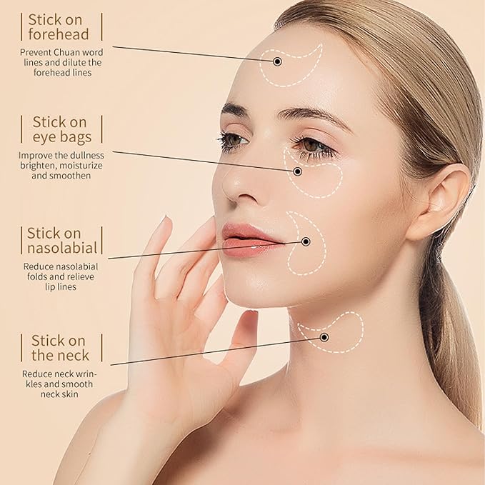 Under Eye Patches, 24K Gold Eye Mask, Reduce Puffy Eyes, Dark Circles, Eye Bags, Eye Patches with Collagen, Anti-Aging Rejuvenating Moisturizing Skin Care for Anti-Wrinkle Eye Masks 60PCS-VivaGrace Women