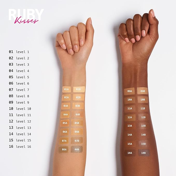 Ruby Kisses 3D Face Creator Cream Foundation & Concealer, 12 Hours Long Lasting, Medium to Full Coverage, Non-Greasy, Ideal for Makeup & Contour Palette (Level 4)-VivaGrace Women