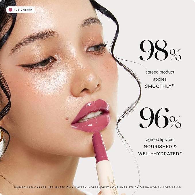 Nature Republic HONEY MELTING LIP (08 DARK CHERRY CHOUX) SOFT LIP STICK, Hydrating Gloss, Moisturizing balms, Sheer tint, Shine & Nude, Glowy Finish, korean make up-VivaGrace Women