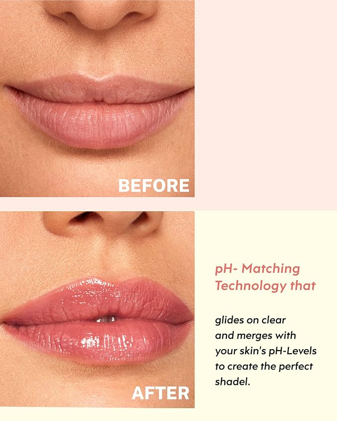 Glimmer Balm, Tinted Lip Balm Long Lasting PH Lipstick, Color Changing Lipstick Natural Chapstick, Glitter Pink Shade Lipstick (Unicorn)-VivaGrace Women