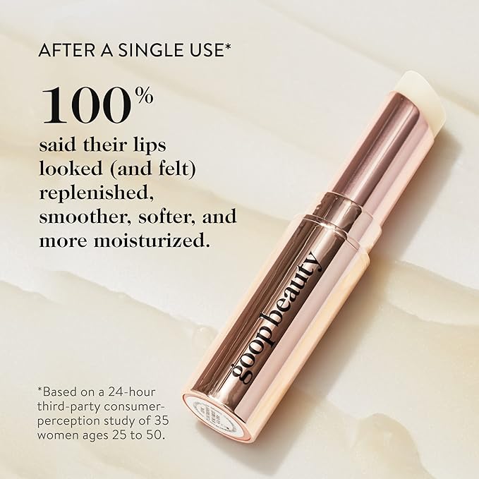 goop Beauty Lip Balm | Clean Moisturizing Lip Balm for Chapped, Cracked & Dry Lips | Coconut Oil & Shea Butter Lip Balm | 0.16 oz | Nourishing, Soothing, Hydrating Lip Balm | Petroleum & Paraben Free-VivaGrace Women