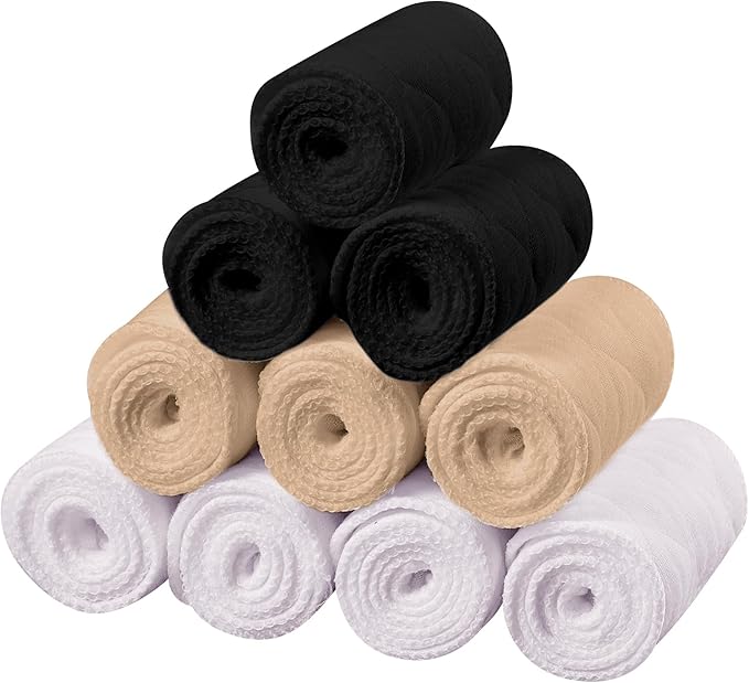 Toulite 10 Pcs Cotton Bra Liners 3 Layer Rectangle Under Bra Pads Sweat Liners for Women Sweating Supplies-VivaGrace Women