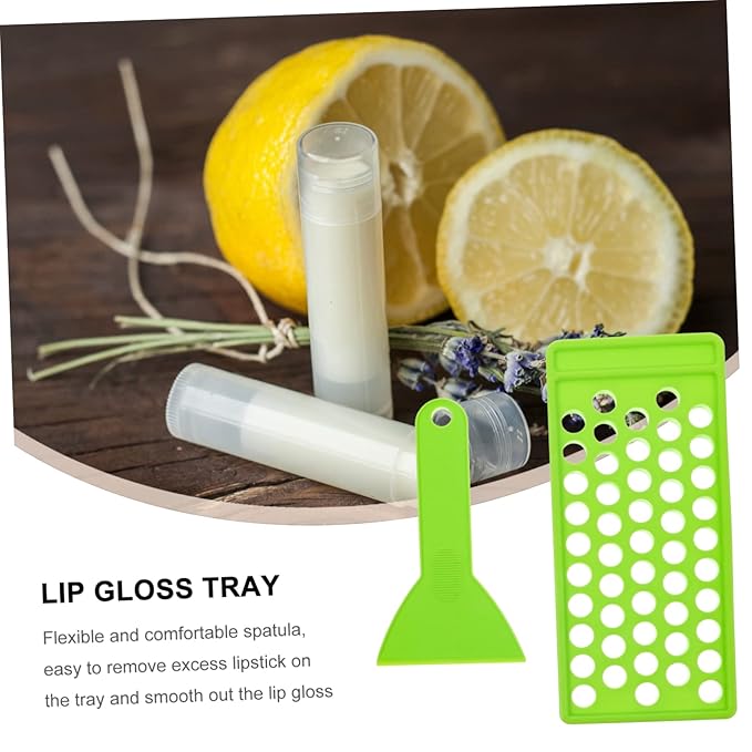 50 Lipstick Filling Mold lip balm pour kit lip balm tube tray lipstick Tray lip tubes stand tray lip balm container tray lip balm tube filling tray kit plastic small-VivaGrace Women