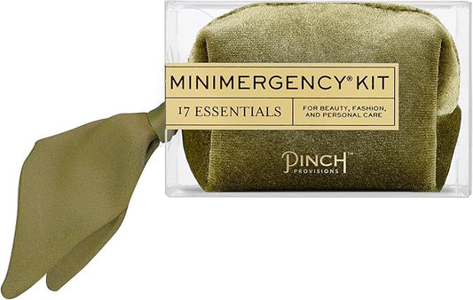 Pinch Provisions Velvet Minimergency Kit, for Her, Includes 17 Must-Have Emergency Essential Items, Compact, Multi-Functional Pouch, Gift for Parties and Birthdays-VivaGrace Women