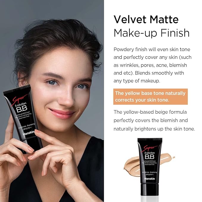 Hanskin Blendable BB Cream with spf 35pa++, Velvet Matte Finish, [30g / 1.05 Oz]-VivaGrace Women