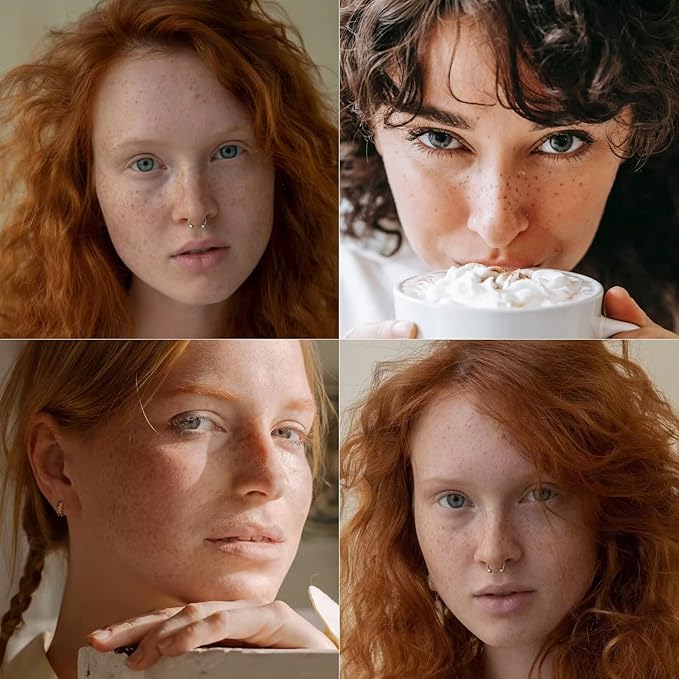 Freckle Pen 2 Colors, Natural Lifelike Freckle Makeup Pen Magic Freckle Color,Waterproof Longlasting Soft Dot Sopt Pen,for Natural Effortless Sunkissed Makeup-Light Brown&Natural Coffee-VivaGrace Women