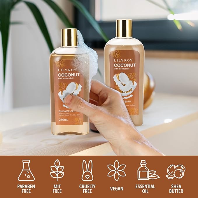 Mothers Day Gifts for Mom - 7Pcs Luxury Bath & Body Gift Basket Set for Women & Men, Perfect Gift with Bath Bomb | Christmas, Father's Day, Birthday Gifts for Her & Him, All Occasion Holiday Present-VivaGrace Women