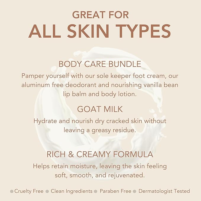 Dionis Vanilla Bean Goat Milk Body Care Bundle-VivaGrace Women