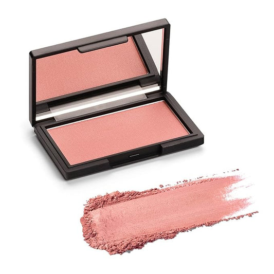 Makeup Powder Blusher - "Mixed Emotions" - 4g / 0.141oz - Pigmented, Buildable, Lightweight Powder Blush for a Radiant, Healthy, Natural Glow. Versatile Shades - Pink - Shimmer finish.-VivaGrace Women