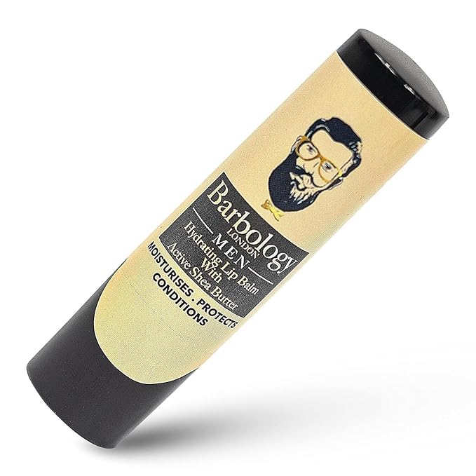 Men's Moisturizing Lip Balm for Chapped Lips with Organic Moroccan Argan Oil, Lightweight Formula Leaves Zero Residue, 0.17oz (Pack of 1)-VivaGrace Women