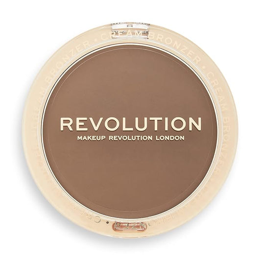 Revolution Beauty, Ultra Cream Face Bronzer, Buildable & Blendable Cream Contour, Vegan & Cruelty Free, Dark, 0.24 Oz.-VivaGrace Women