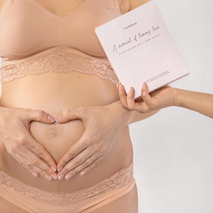 3 x Feuchtigkeitsspendende Bauchtuchmaske - hilft gegen Dehnungsstreifen - wirkungsvolle Mischung aus natürlichen und biologischen Pflanzenstoffen-VivaGrace Women