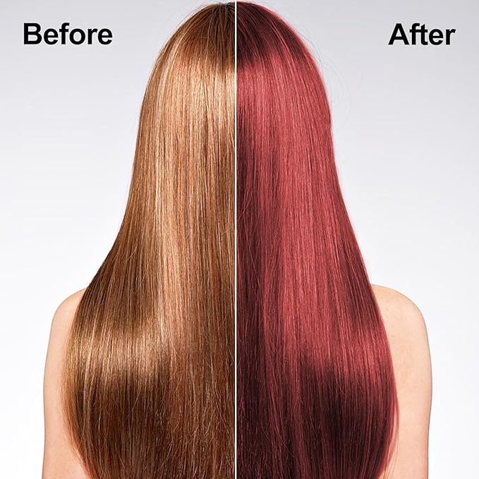 Wine Red Hair Dye for Men and Women, Hair Color Shampoo For Home Use, 16.9 Fl Oz Shampoo Para Canas (Wine Red)-VivaGrace Women