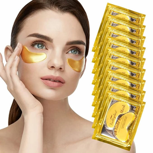 Under Eye Mask,20 pairs 24K Collagen Eye Pads,Under Eye Patches Skincare for Anti Aging,Anti Wrinkle,Reducing Eye Puffiness,Dark Circles-VivaGrace Women