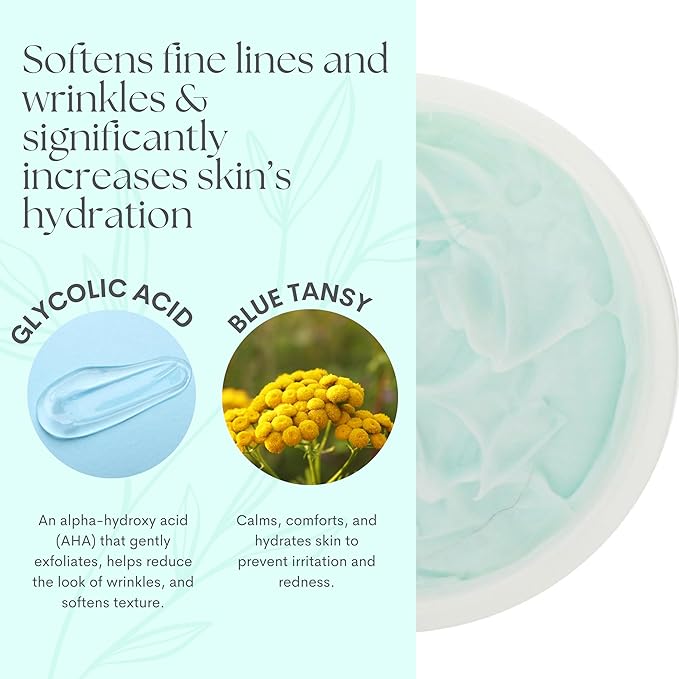 Serious Skincare Glycolic Skin Renewal Set - Retexturizing Serum - Facial Moisture Cream - Face Wash Cleanser - Balancing Blue Tansy Extract - Improve Appearance of Lines, Wrinkles and Enlarged Pores-VivaGrace Women