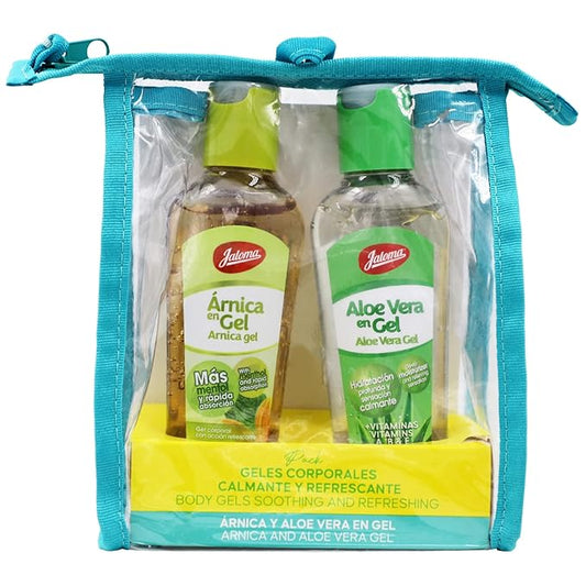 JALOMA Body Gel Pack, Arnica and Aloe Vera Moisturizer Gels, 2 Pieces Inside Each Gift Bag, 1 Gift Bag-VivaGrace Women
