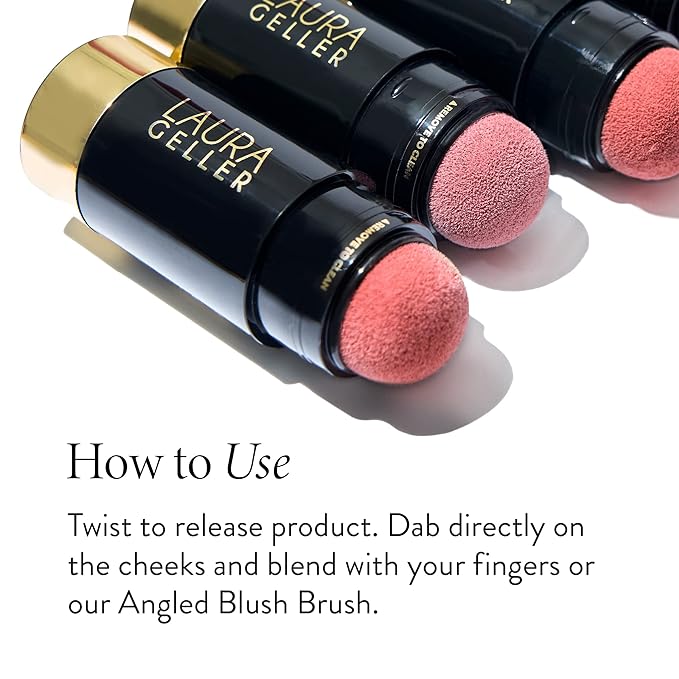 LAURA GELLER NEW YORK Serum Blush Tint, Lightweight Liquid Blush for Cheeks, Weightless Watercolor Sheer Finish, Blushing Berry-VivaGrace Women