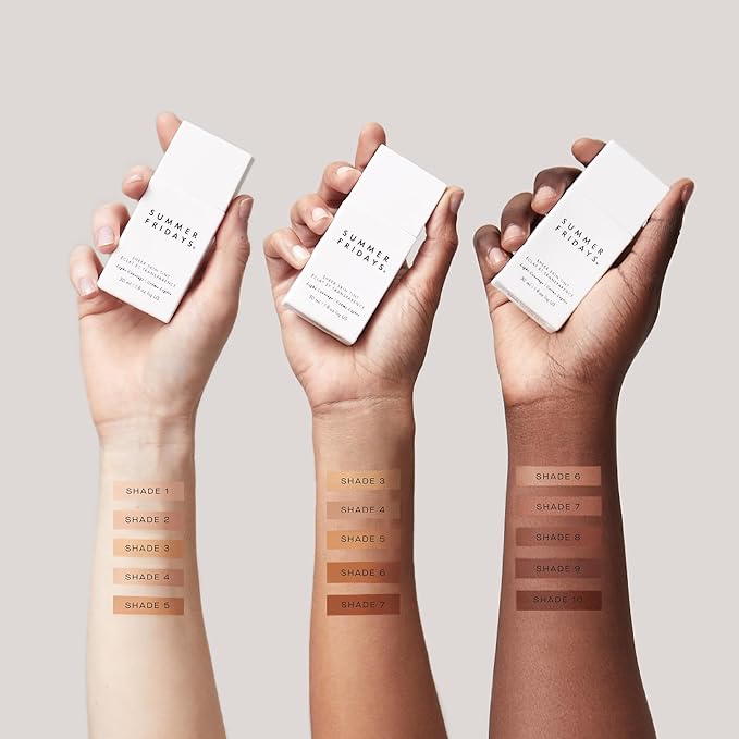 Summer Fridays Sheer Skin Tint - Skin Tint with Hyaluronic Acid - Helps Diminish Uneven Skin Tone - Sheer to Light Coverage - Shade 1 - Fair with Neutral Peach Undertones (1 Fl Oz)-VivaGrace Women