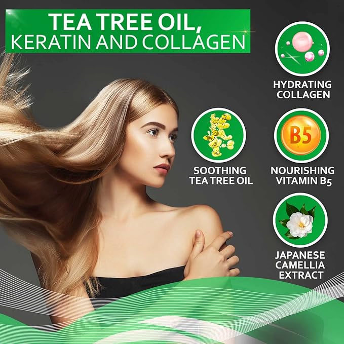 Tea Tree Oil Conditioner - Sulfate and Paraben Free - Anti Dandruff Treatment for Itchy, Dry Scalps - Ideal for Women and Men with Oily Hair and Scalp Buildup-VivaGrace Women