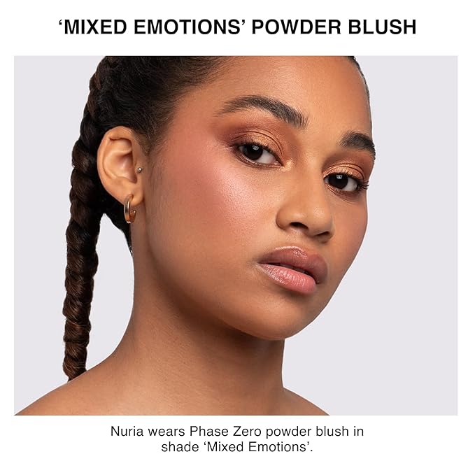 Makeup Powder Blusher - "Mixed Emotions" - 4g / 0.141oz - Pigmented, Buildable, Lightweight Powder Blush for a Radiant, Healthy, Natural Glow. Versatile Shades - Pink - Shimmer finish.-VivaGrace Women