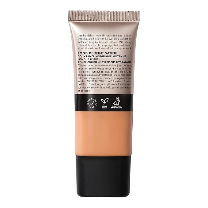 e.l.f. Soft Glam Foundation, Medium Coverage, Long-Lasting & Buildable Foundation For A Smooth, Satin Finish, Vegan & Cruelty-Free, 35 Medium Cool-VivaGrace Women