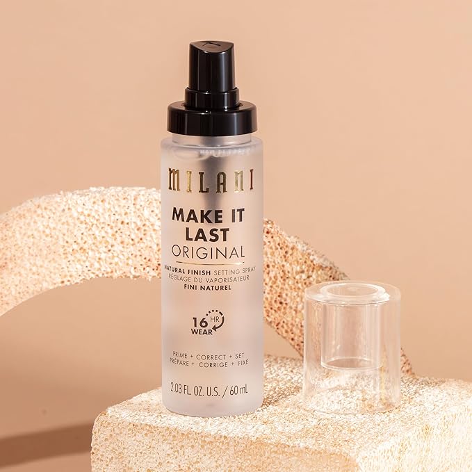 Milani Make It Last Original - Natural Finish Setting SPray - 3-in-1 Setting Spray and Primer- Prime + Correct + Set - Makeup Finishing Spray and Primer - Long Lasting Makeup Primer and Spray - 2 Pack-VivaGrace Women