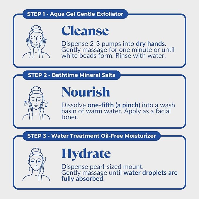 Cure by Toyo | The Beauty 3-Step Skincare Kit | Gentle Exfoliating Gel, Himalayan Salts & Moisturizing Cream | All Skin Types | Anti-Aging-VivaGrace Women