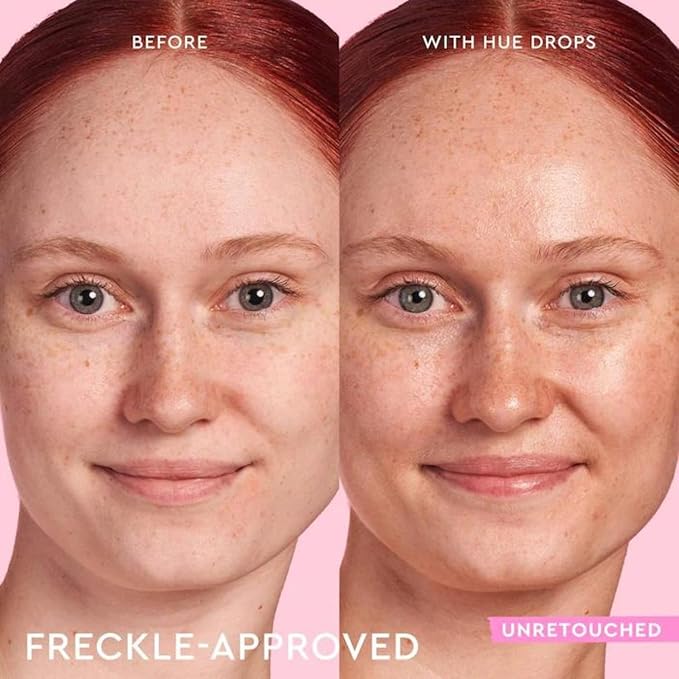 Glow Recipe Hue Drops - Mini Tinted Face Serum - Bronzing Drops to Brighten & Hydrate - Skincare Makeup Primer & Liquid Highlighter to Blur Pores for a Radiant, Even Skin Tone - Sun Glow (15ml)-VivaGrace Women