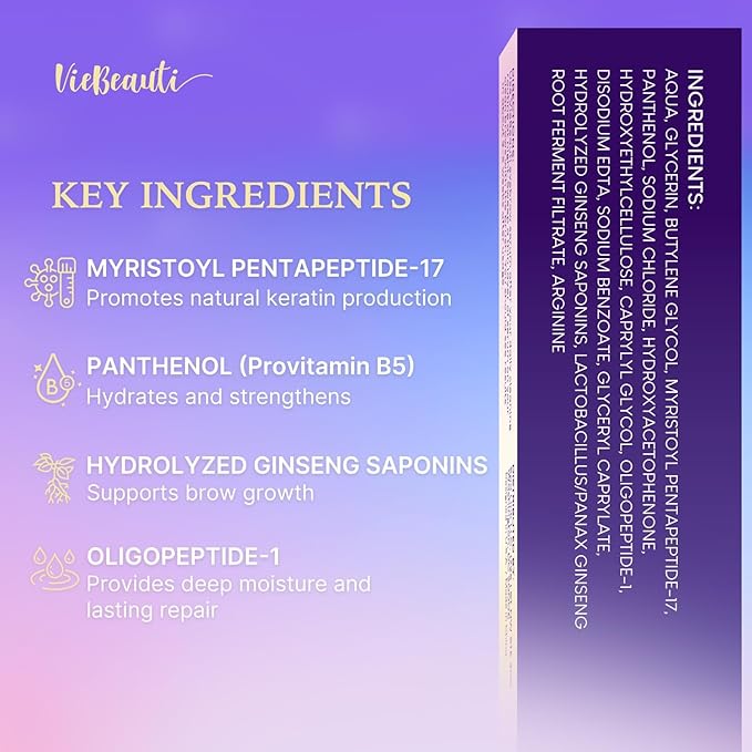 VieBeauti Lash Serum for Eyelash Growth: Eyelash Growth Serum with Advanced Formula to Boost Longer Fuller and Thicker Looking Lashes - Vegan & Cruelty-Free for Sensitive Eyes 3mL-VivaGrace Women