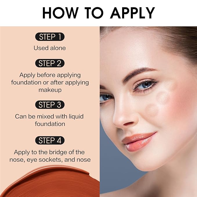 UCANBE Halo Glow Liquid Filter, Face Complexion Booster For Radiant Skin All Day Longwear, Soft-Focus Look Sodium Hyaluronate Vegan & Cruelty-Free - 0.91OZ Deep Tan-VivaGrace Women