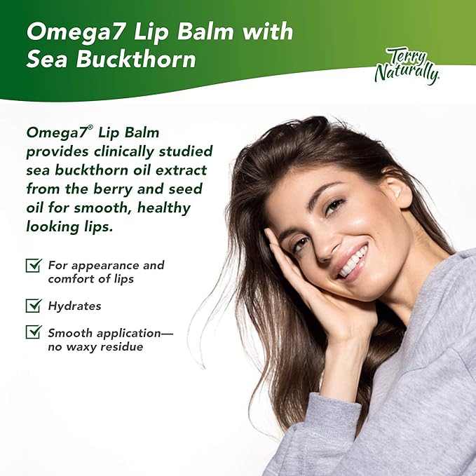 Terry Naturally Omega7 Lip Balm - 0.15 Oz, Pack of 3-VivaGrace Women
