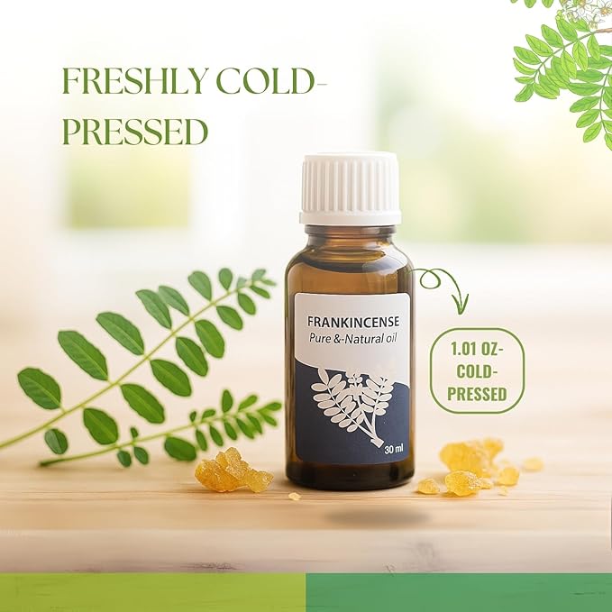 Roots & Above Pure Natural Frankincense Oil 1.01 oz/30ml for Diffusers, Hair, Skin Care, Face, Body, Massages & Soap and Candle Making-VivaGrace Women