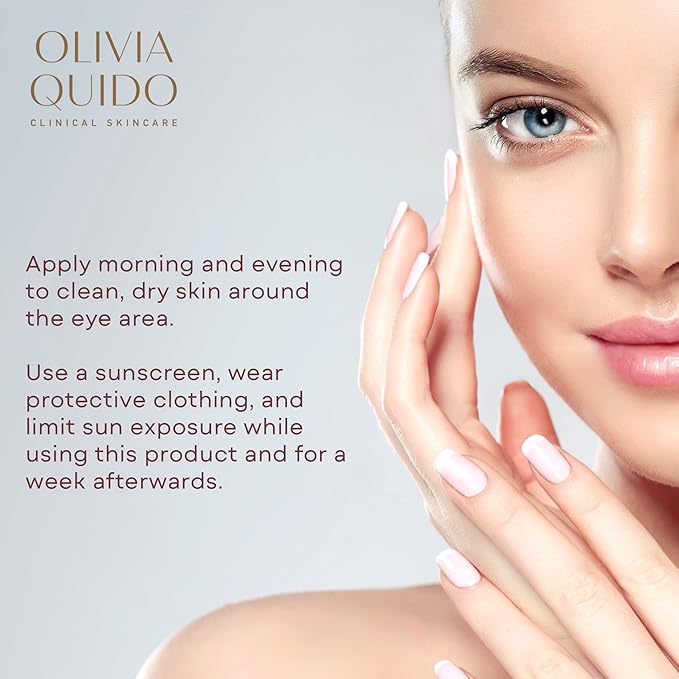 OLIVIA QUIDO Clinical Skin Care Wrinkle Blur (0.46 oz) | Eye Cream For Dark Circles and Puffiness | Anti-Aging Under Eye Cream | Hydrating, Brightening, and Dark Circles Under Eye Treatment for Women-VivaGrace Women