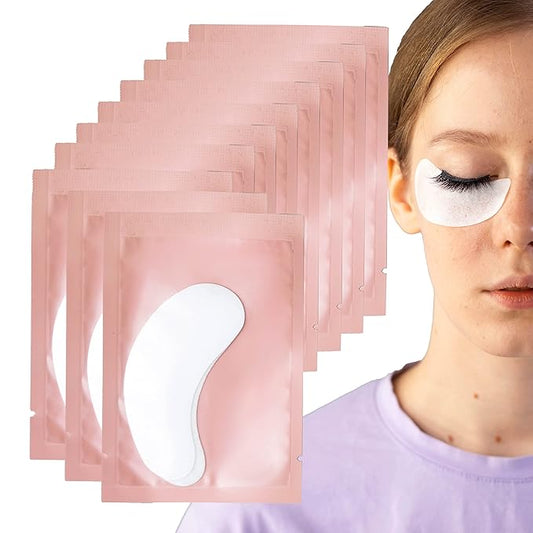50 Pairs Under Eye Pads, Hydrogel Eye Patches for Eyelash Extension, Lash Gel Pad, Eyelash Extension Gel Patches, DIY False Eyelash Makeup Eye Gel Pad, Fit Most Eye Shape Stick Well-VivaGrace Women