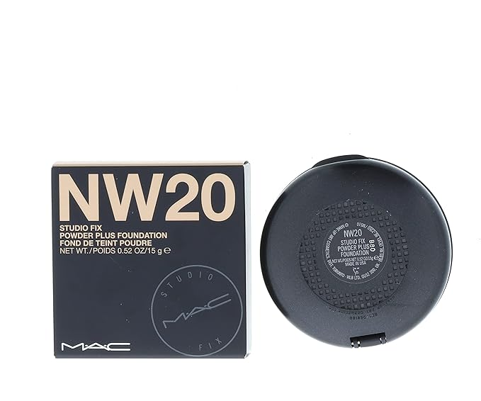 MAC Studio Fix Powder Plus Foundation NW20 - ROSY BEIGE WITH ROSY UNDERTONE FOR LIGHT SKIN (NEUTRAL-WARM) 15 g / 0.52 oz-VivaGrace Women