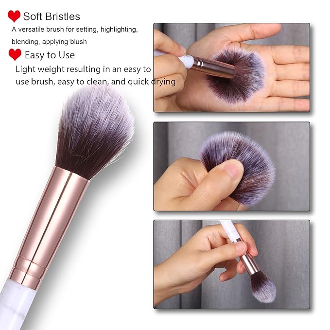 8 Colors Face Matte Blush Palette Shading Blusher with Brush - Buildable Facial Cheek Blusher Contour Bronzing Pressed Powder Makeup Pallet Women Gift Set (02 Shimmer Matte)-VivaGrace Women
