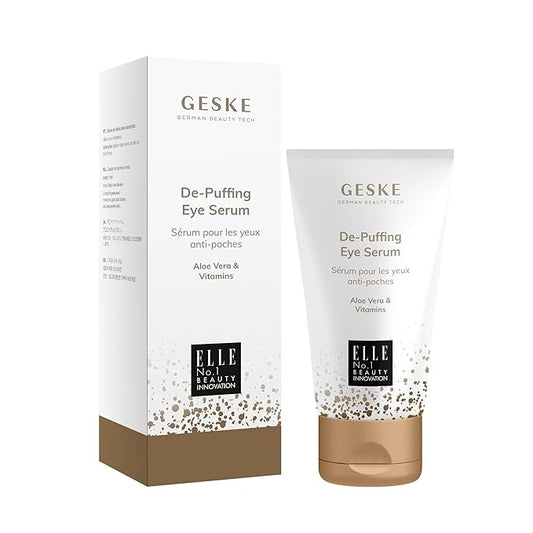 De-Puffing Eye Serum | For Dark Circles & Swollen Eyes | with Aloe Vera | Hydrating & Moisturizing | Smooths the Eye Area | Vegan | No Animal Testing | Complements GESKE SmartAppGuided™ Devices-VivaGrace Women