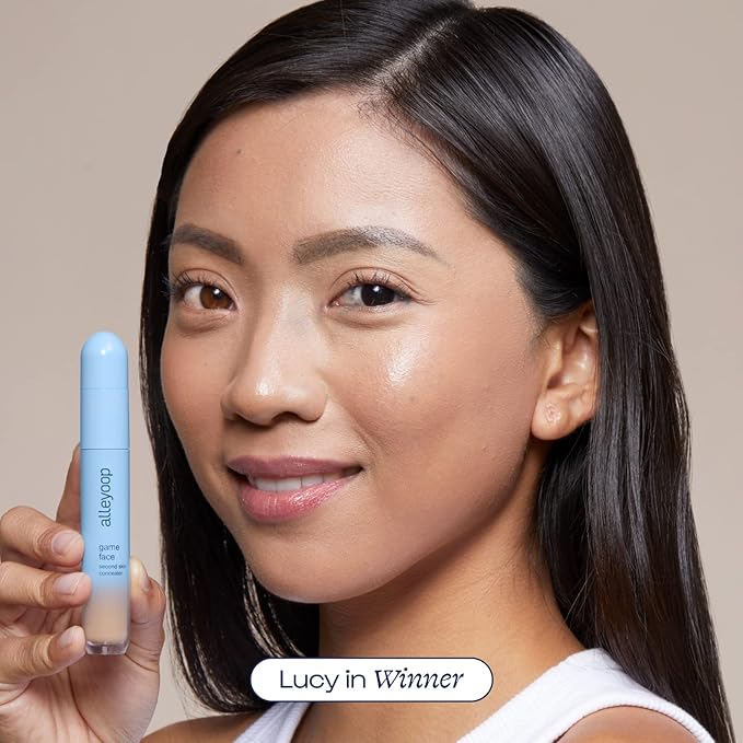 Alleyoop Game Face Concealer Makeup, Lightweight to Medium Buildable Coverage Under Eye Concealer, For Blemishes, Crease-proof and Hydrating with Smooth Second Skin Finish - Winner-VivaGrace Women
