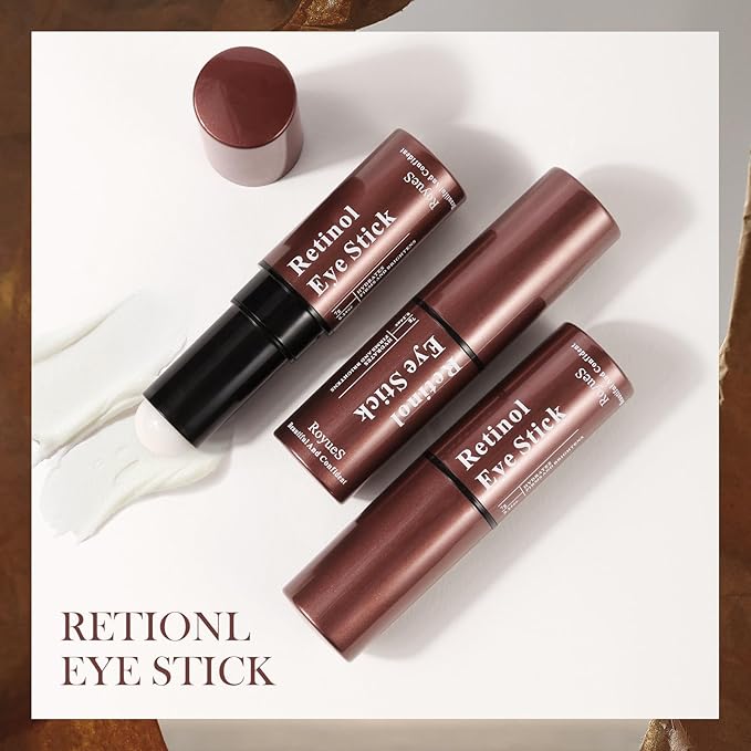 Retinol Eye Stick Retinol Eye Cream for Dark Circles and Puffiness Under Eye Cream Anti Aging Hydrates Moisturises Reduces Fine Lines Rejuvenates Skin-VivaGrace Women