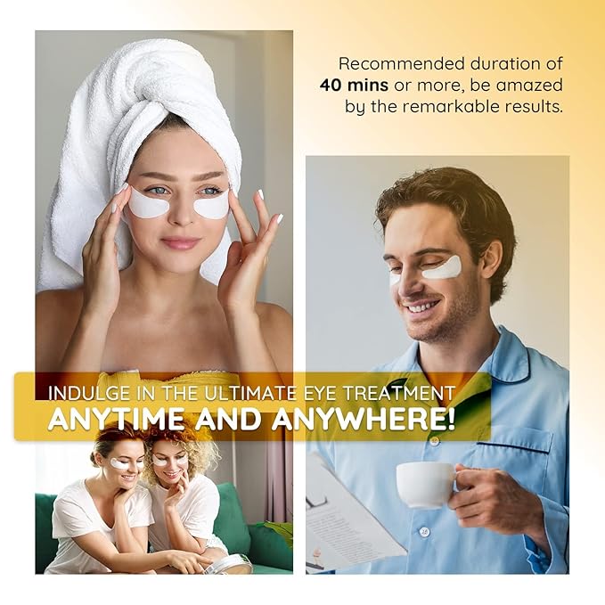 Enaskin Naturals Under Eye Patches for Dark Circles: Premium Gels Pads - Reduce Eye Bags, Wrinkles & Puffy - Skin Treatment Advanced Mask - Anti Aging & Face Moisturizer For Women, 10 Pairs (Black)-VivaGrace Women