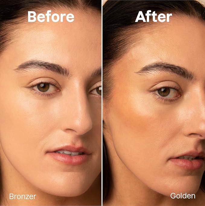 ATTITUDE Oceanly Lightweight Bronzer Stick, Titanium Dioxide-Free, EWG Verified, Plastic-Free, Vegan & Cruelty-free Makeup, Golden, 0.3 Ounces-VivaGrace Women