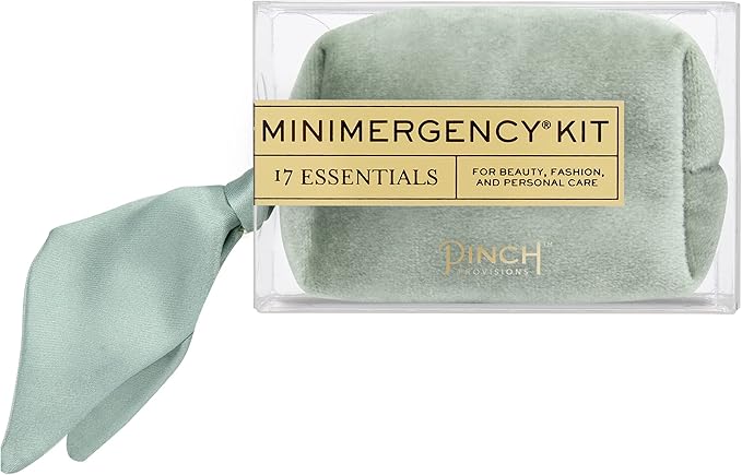 Pinch Provisions Velvet Minimergency Kit, for Her, Includes 17 Must-Have Emergency Essential Items, Compact, Multi-Functional Pouch, Gift for Parties and Birthdays-VivaGrace Women